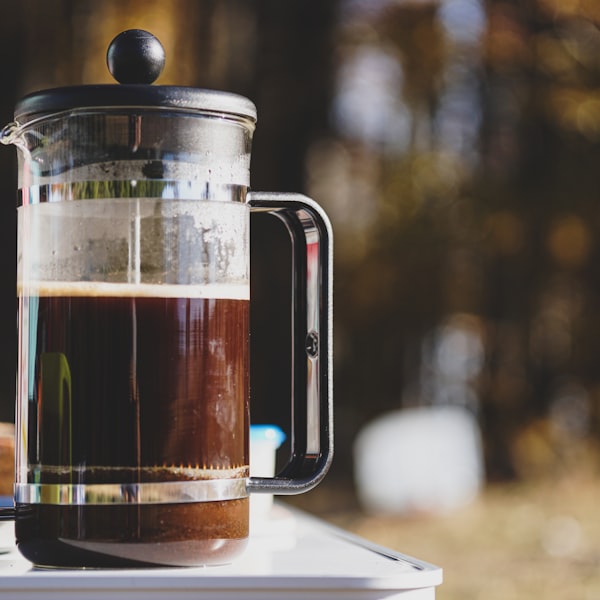 Borosilicate Glass French Press Cafetiere 1L